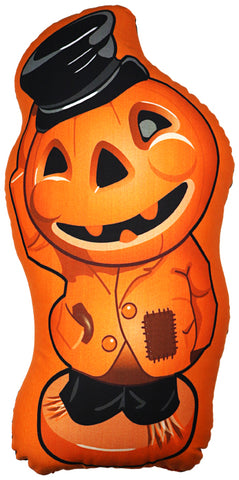 Pumpkin Man Blow Mold Pillow