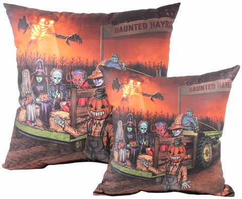 Haunted Hayride Pillow