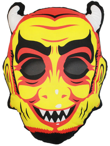 Vintage Devil Mask Pillow