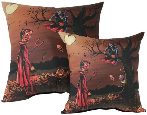 Mischief At Dusk Pillow