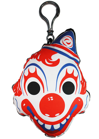 Vintage Clown Mask Backpack Clip