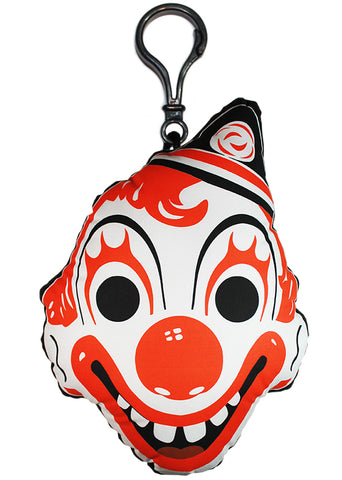 Vintage Clown Mask Backpack Clip (Halloween Variant)