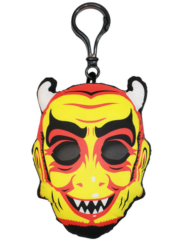 Vintage Devil Mask Backpack Clip