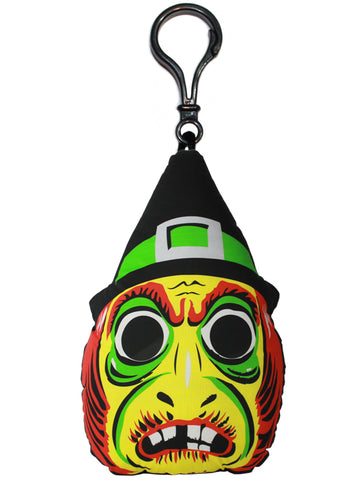 Vintage Witch Mask Backpack Clip