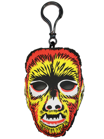 Vintage Wolfman Mask Backpack Clip