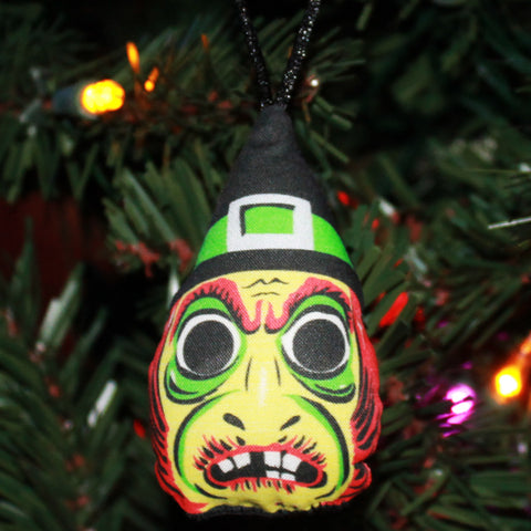 Vintage Witch Mask Ornament